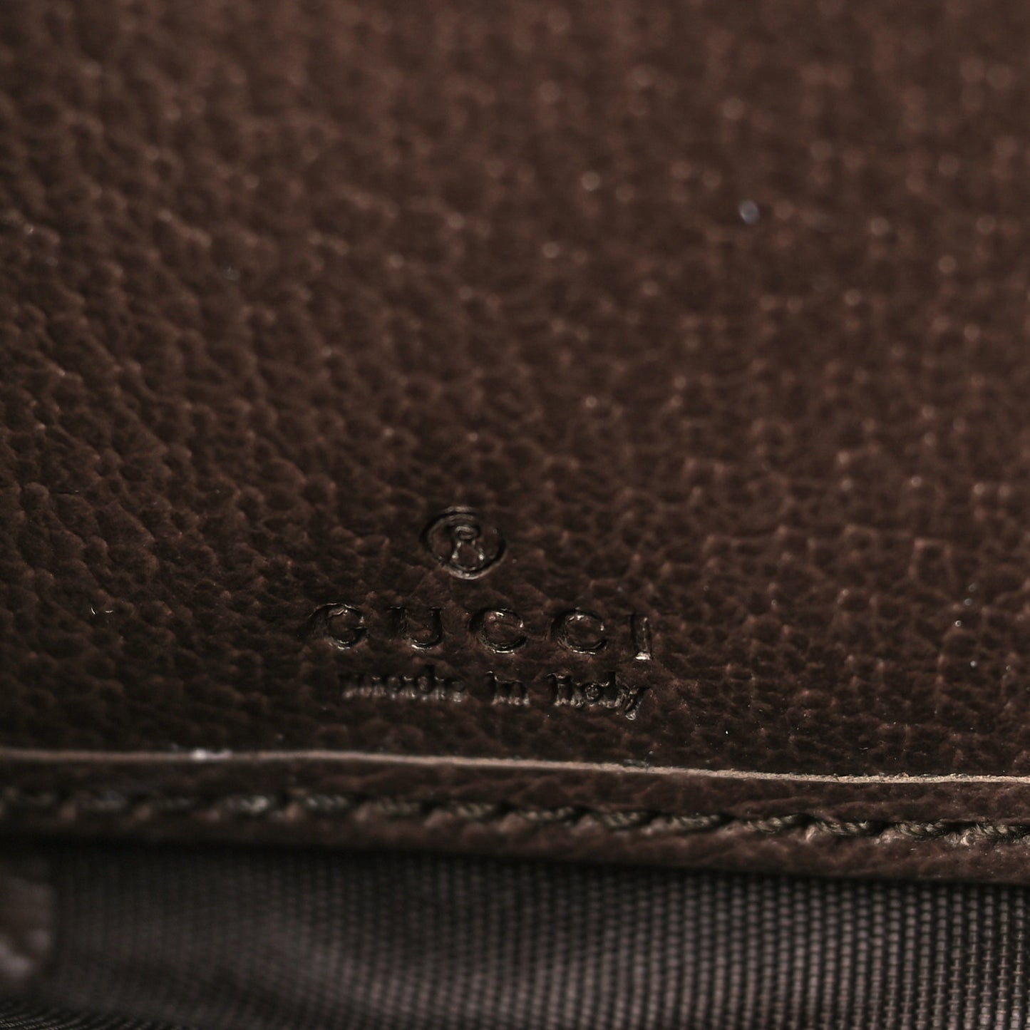 GG Supreme Monogram Web Ophidia Zip Around Wallet Brown