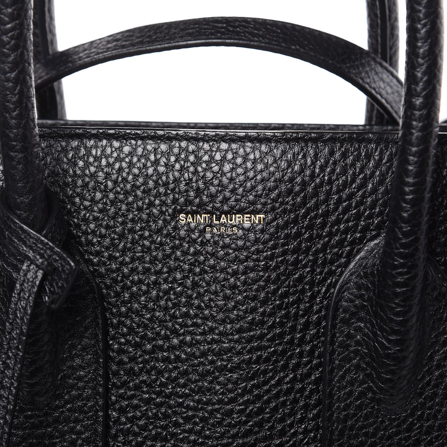 Grained Calfskin Small Sac De Jour Black