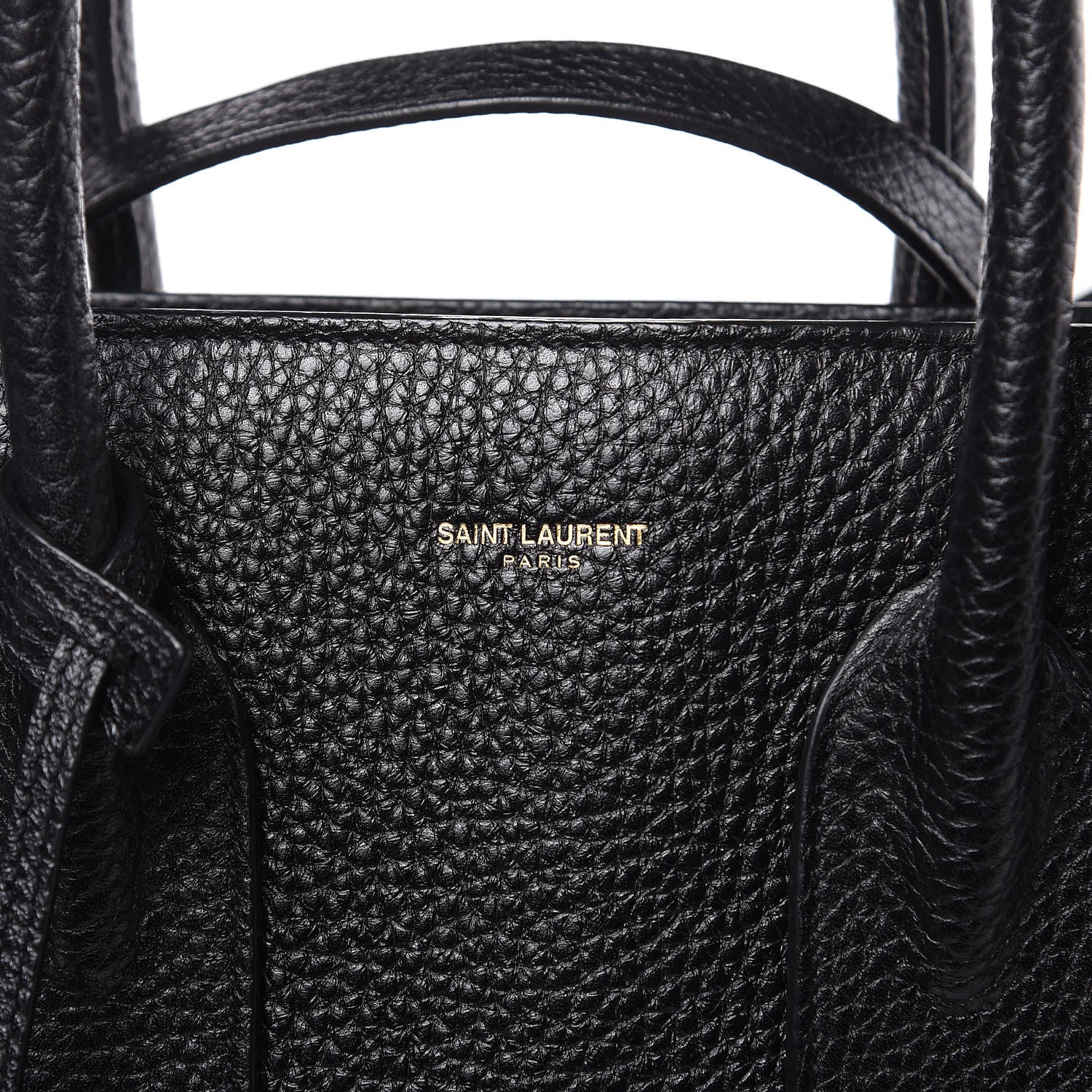 Saint Laurent Grained Calfskin Small Sac De Jour Black 8 of 10