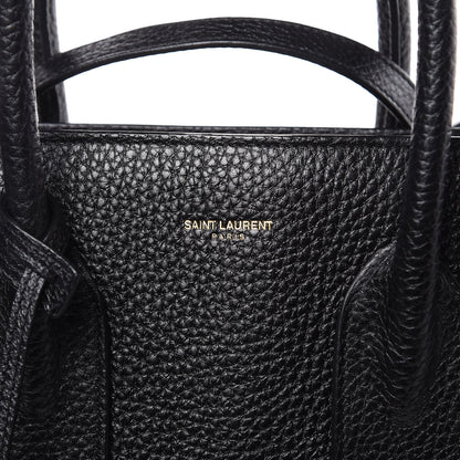 Saint Laurent Grained Calfskin Small Sac De Jour Black 8 of 10