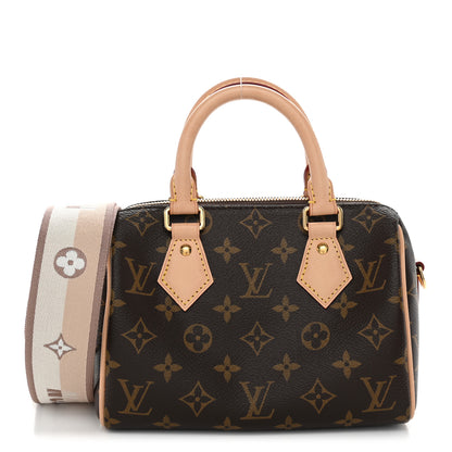 Louis Vuitton Monogram Speedy Bandouliere 20 Beige 1 of 10