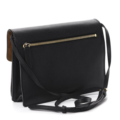 Burberry Derby Calfskin House Check Small Macken Crossbody Bag Black 3 of 10