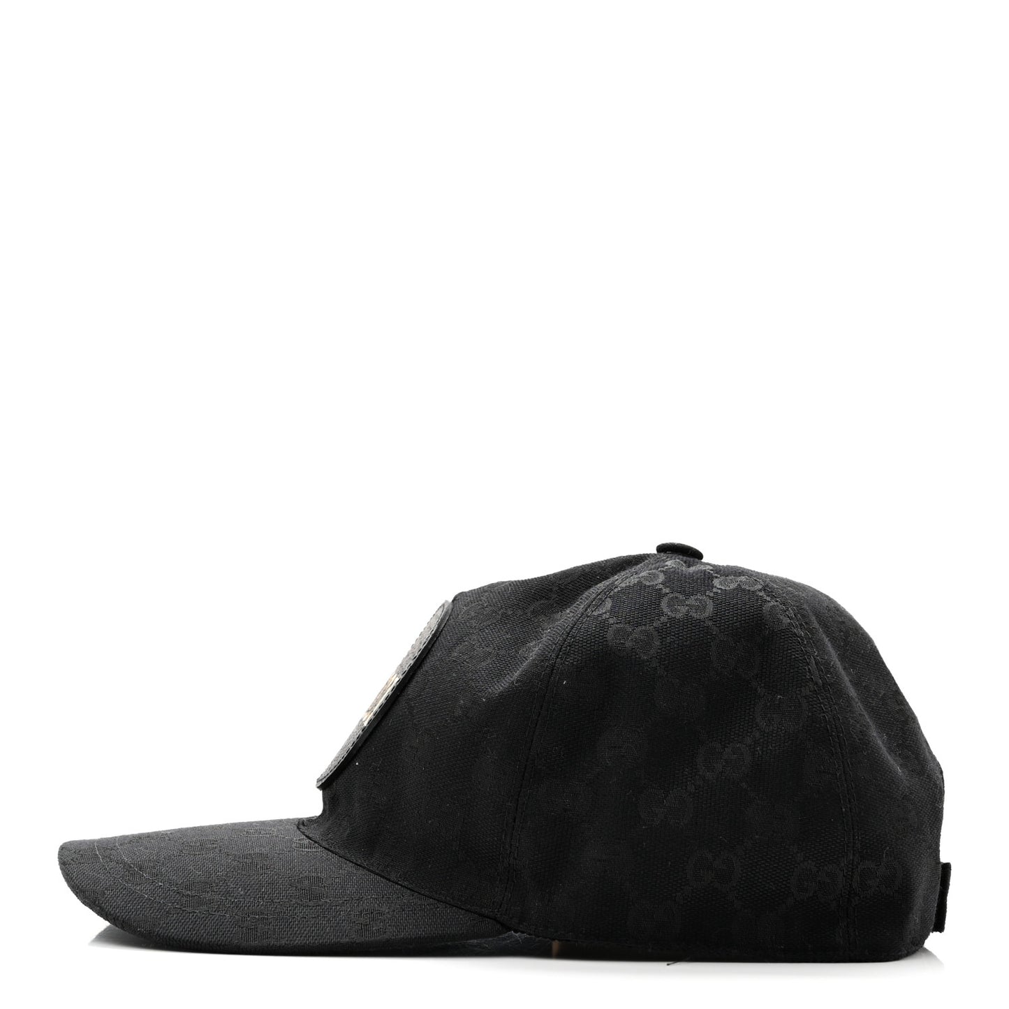 Monogram Textured Dollar Calfskin Zeno Baseball Hat M Black