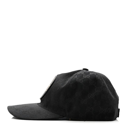 Gucci Monogram Textured Dollar Calfskin Zeno Baseball Hat M Black 4 of 11