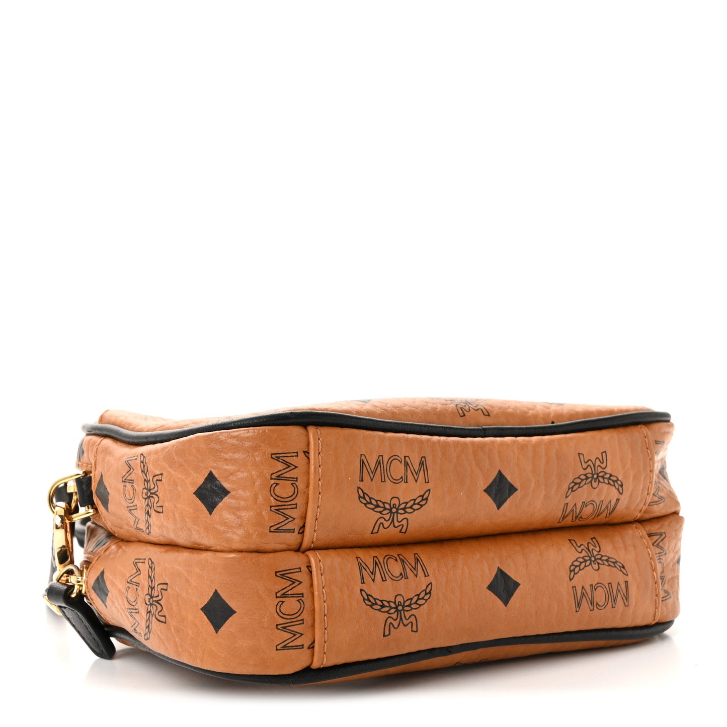 Visetos Mini Camera Crossbody Bag Cognac