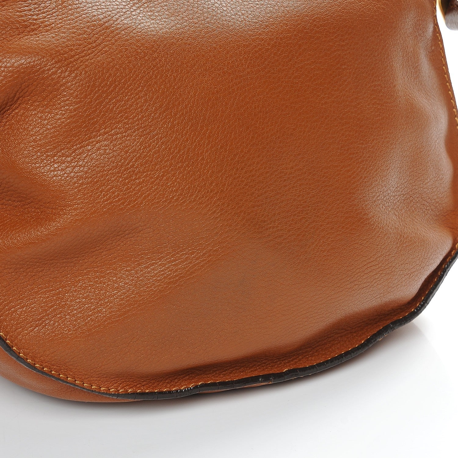 Chloe Calfskin Medium Marcie Round Crossbody Bag Tan 9 of 9