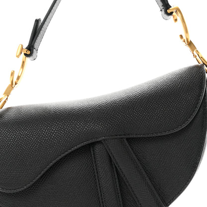 Christian Dior Grained Calfskin Mini Saddle Bag Black 8 of 11