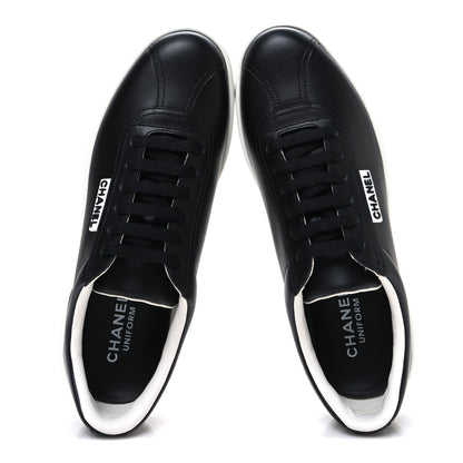 Chanel Calfskin CC Womens Sneakers 38 Black 2 of 10