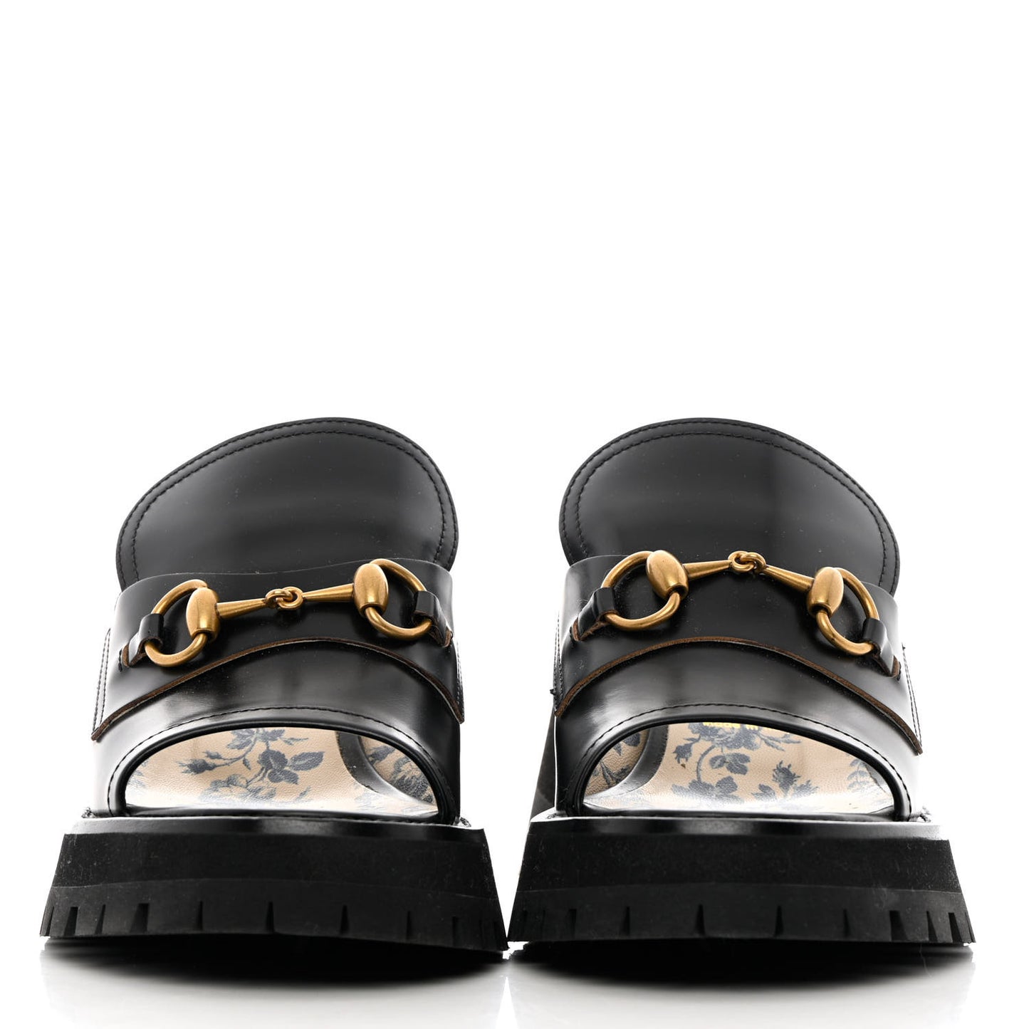 Cordovan Lux Womens Harald Horsebit Platform Slide Sandals 38.5 Black