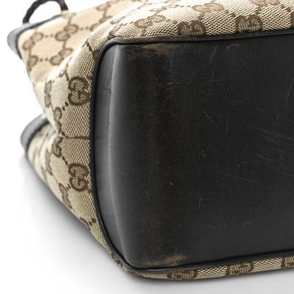 Gucci Monogram Woven Handle Tote Brown 8 of 10