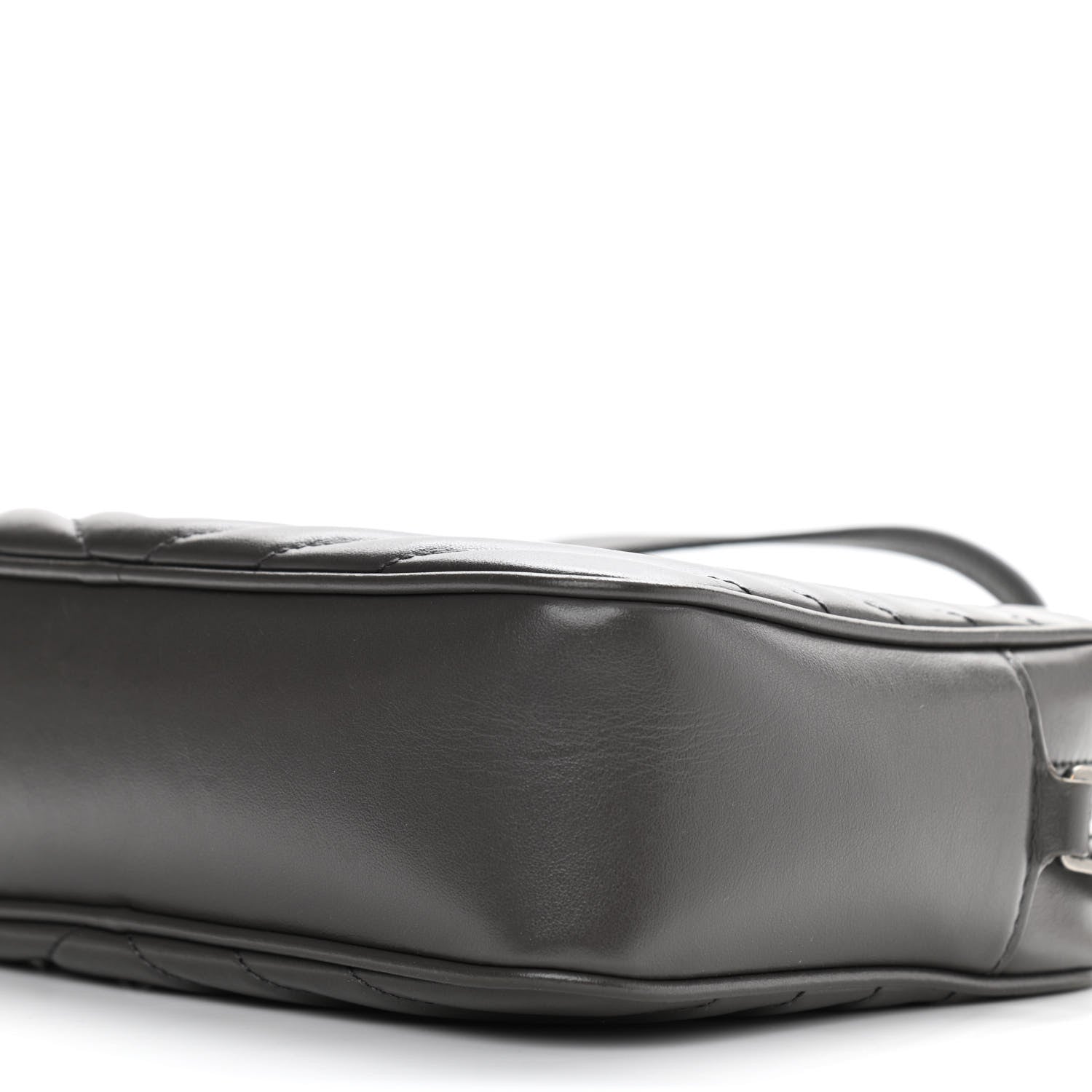 Saint Laurent Calfskin Matelasse Monogram Lou Camera Bag Sea Pebble 10 of 14