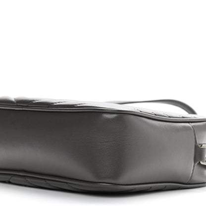 Saint Laurent Calfskin Matelasse Monogram Lou Camera Bag Sea Pebble 10 of 14