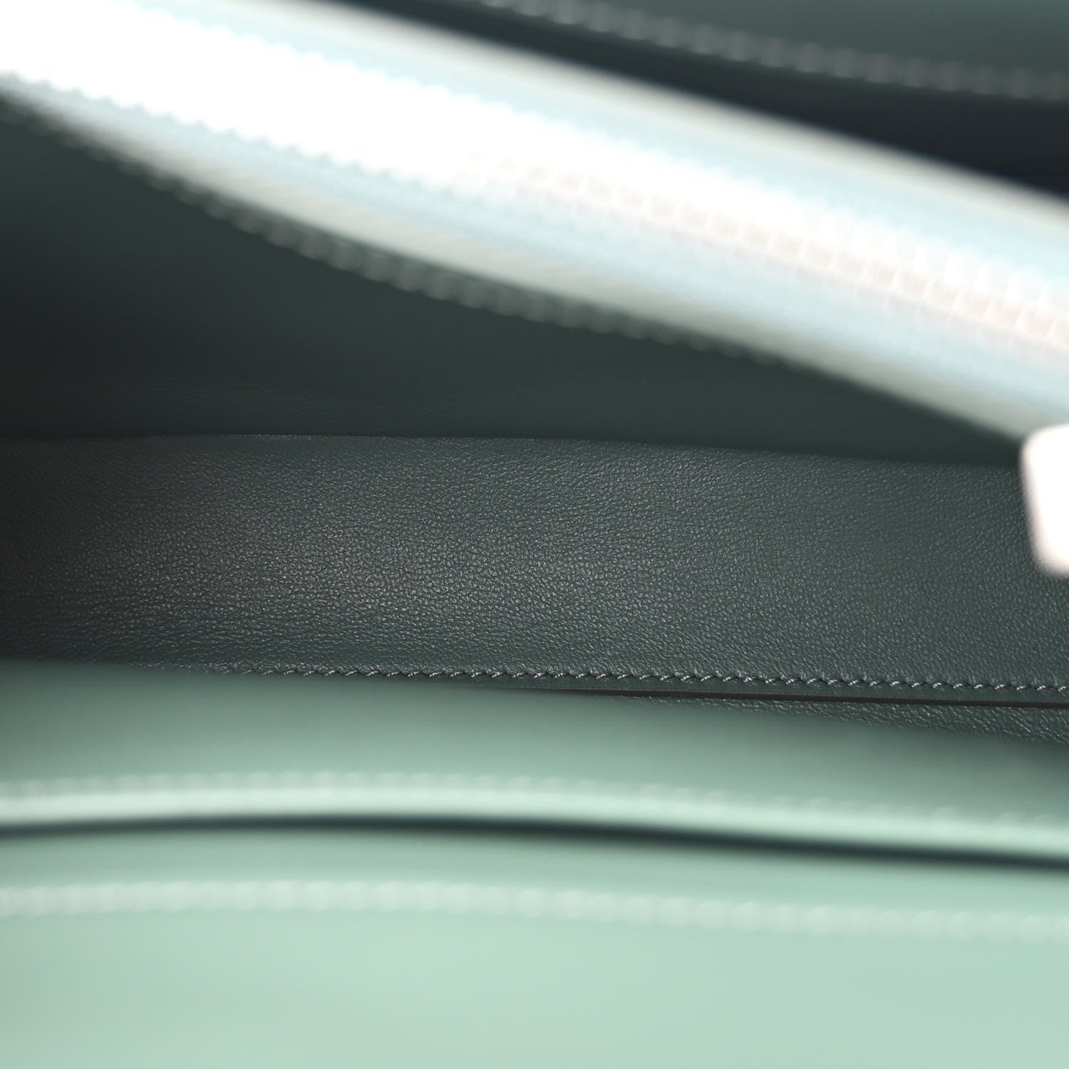 Celine Satinated Calfskin Small 16 Top Handle Bag Celadon 6 of 13