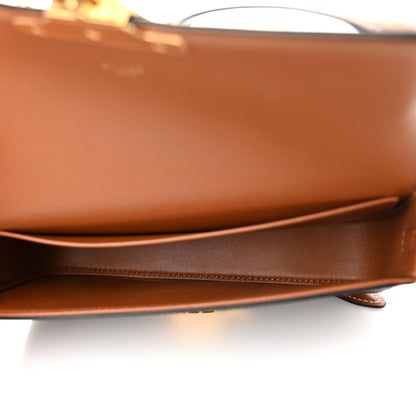 Celine Canvas Calfskin Triomphe Shoulder Bag Tan 5 of 12