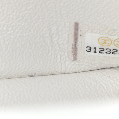 Chanel Iridescent Caviar Quilted Mini Top Handle Rectangular Flap White 9 of 11