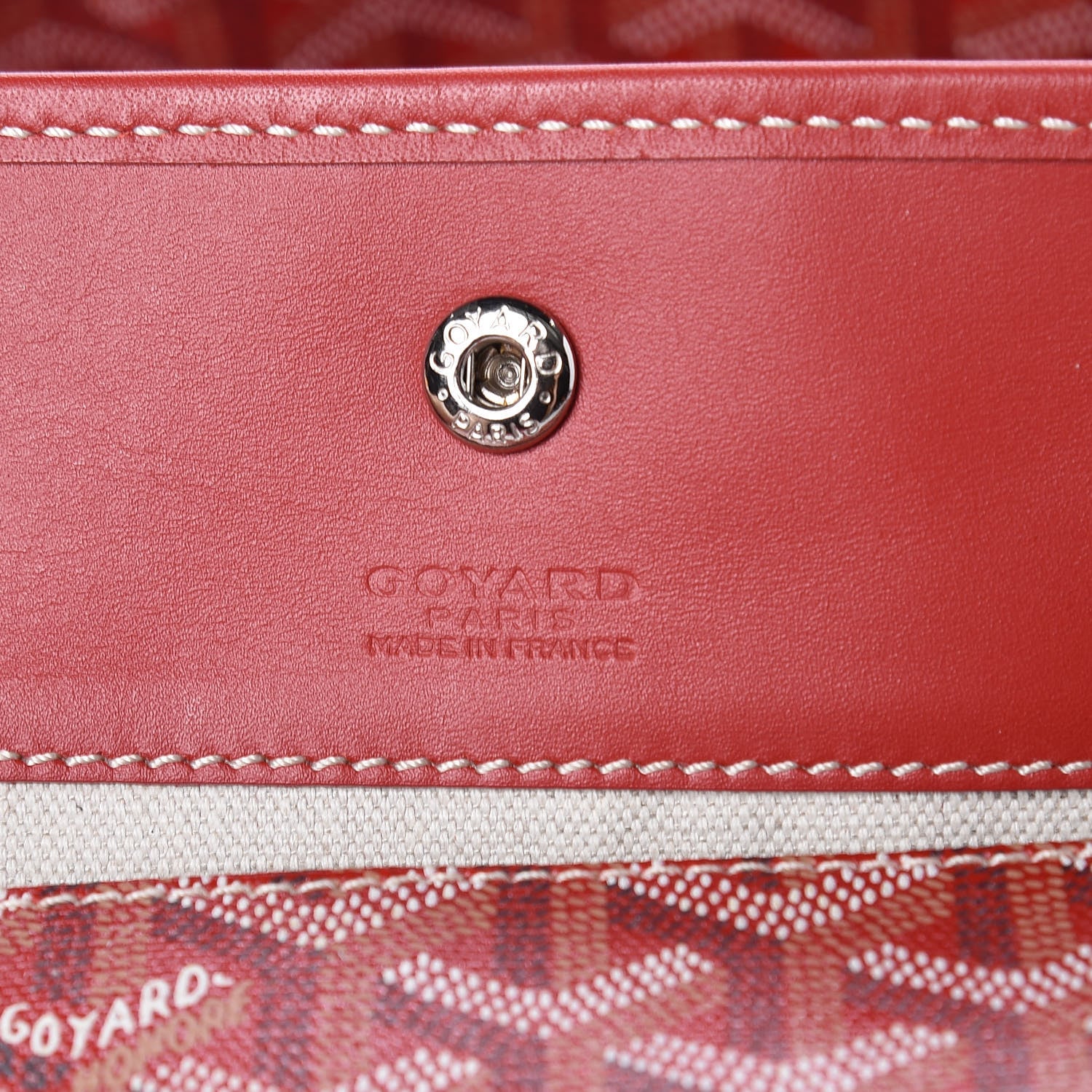 Goyard Goyardine Saint Louis GM Red 7 of 14