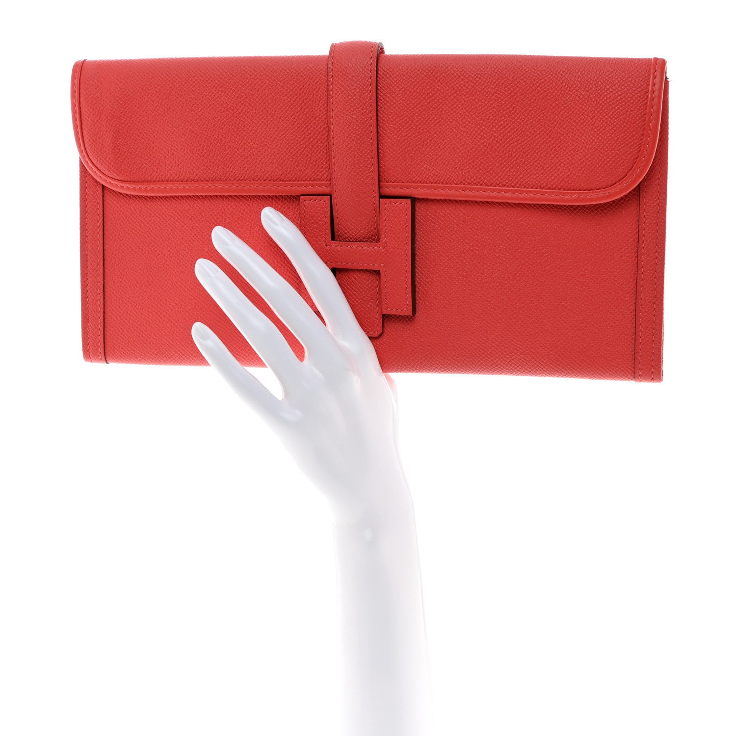 Hermes Epsom Jige Elan 29 Clutch Rouge Pivoine 2 of 8
