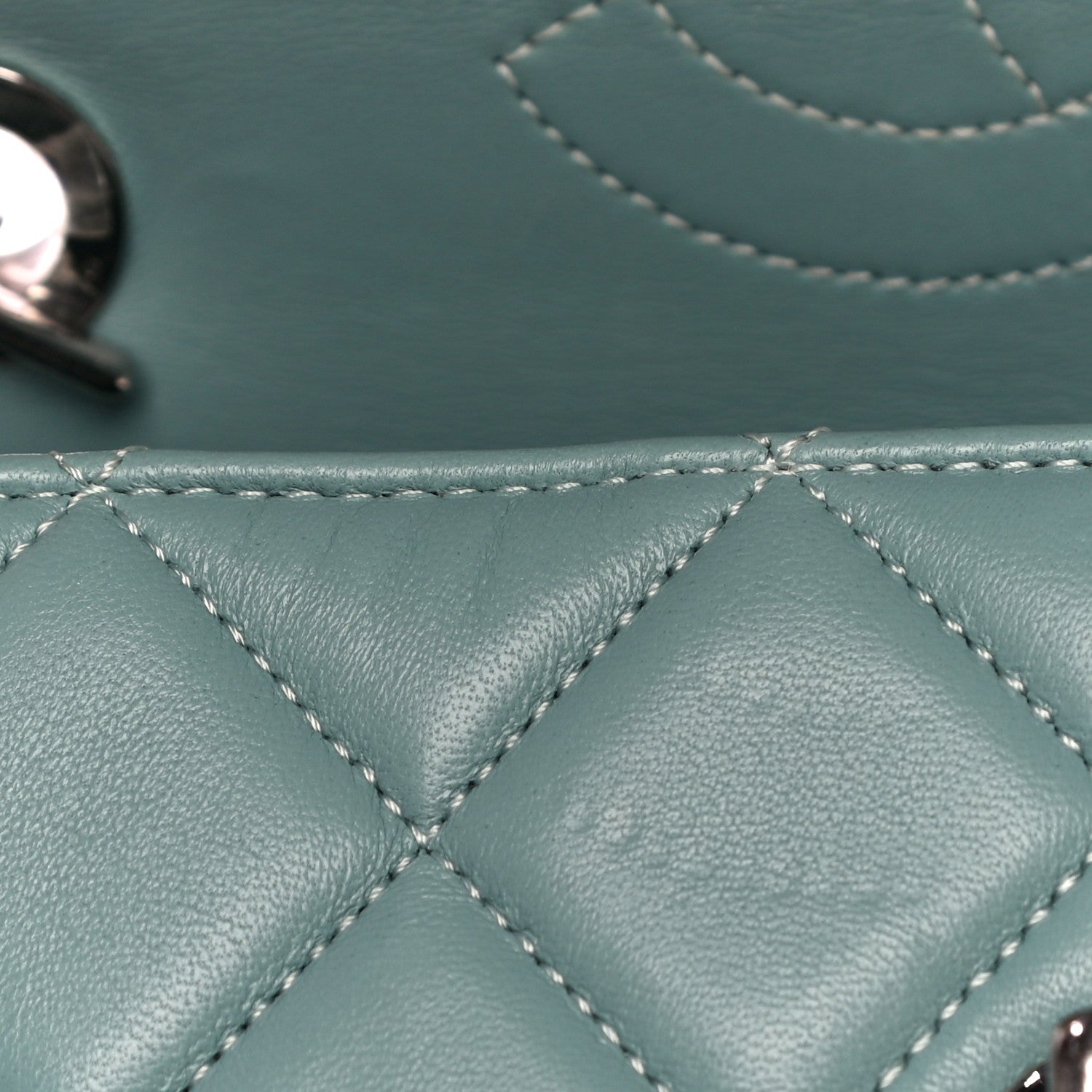 Chanel Lambskin Quilted Small Trendy CC Flap Dual Handle Bag Light Green 13 of 14