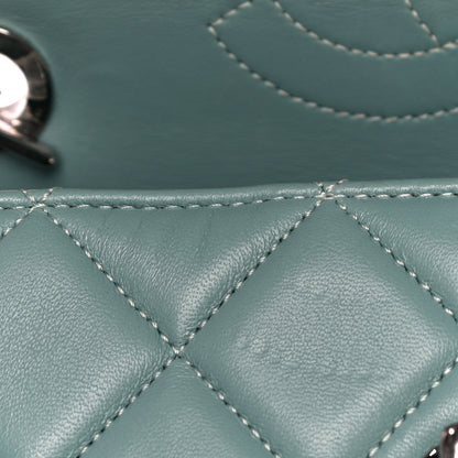 Chanel Lambskin Quilted Small Trendy CC Flap Dual Handle Bag Light Green 13 of 14