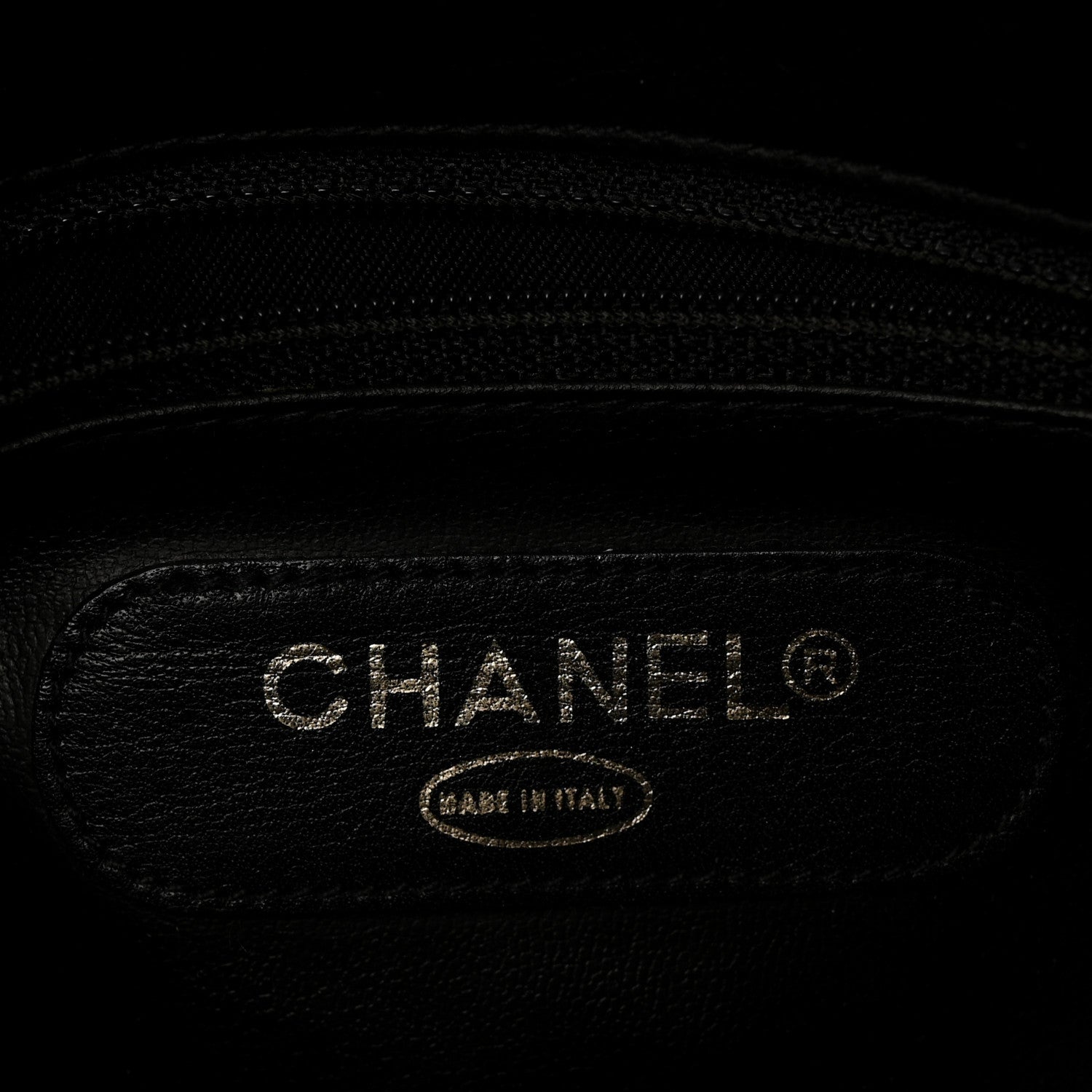 Chanel Calfskin Stitched Duffle Travel Bag Black 6 of 15