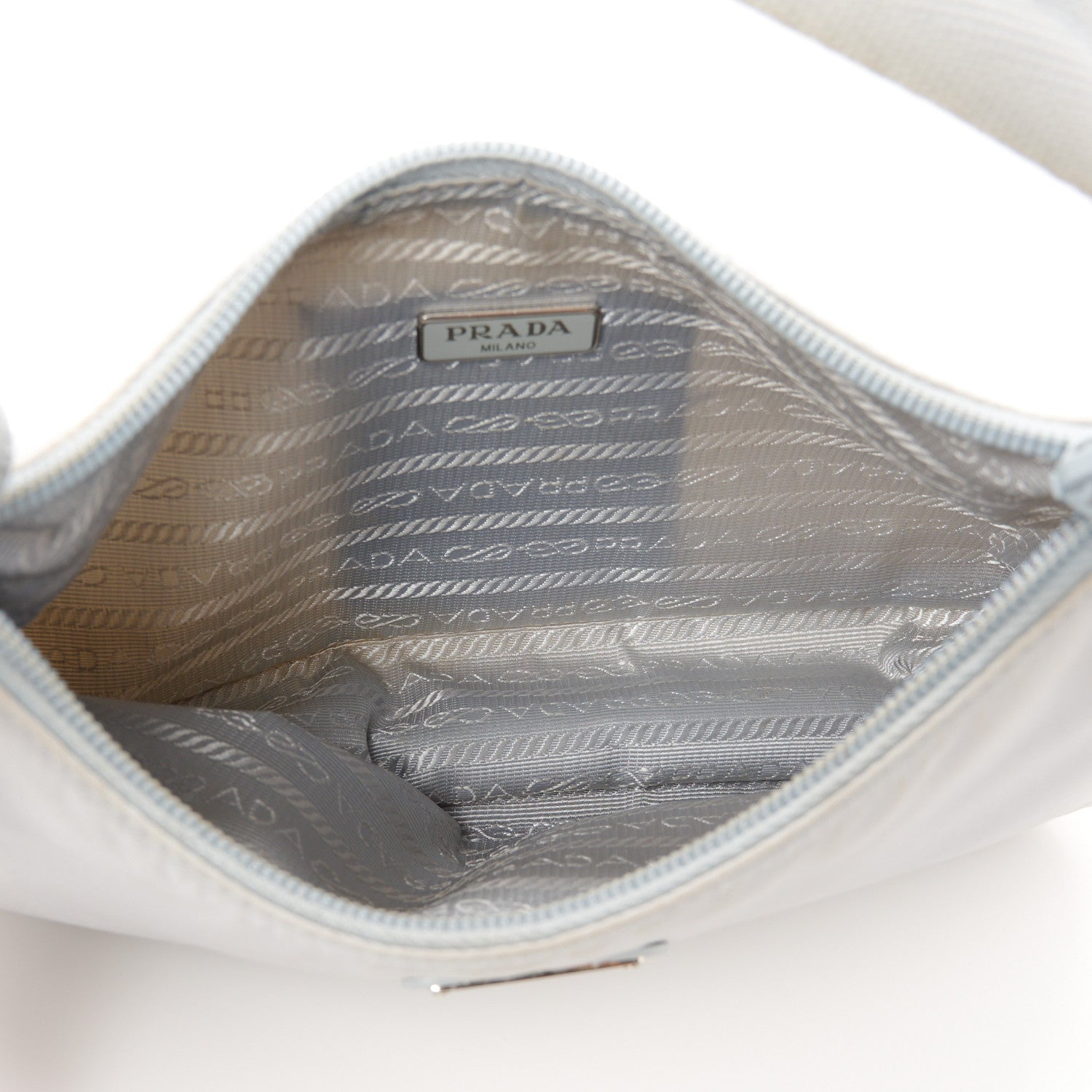 Prada Tessuto Nylon Mini Re-Edition 2000 Bag Fiordaliso 5 of 11