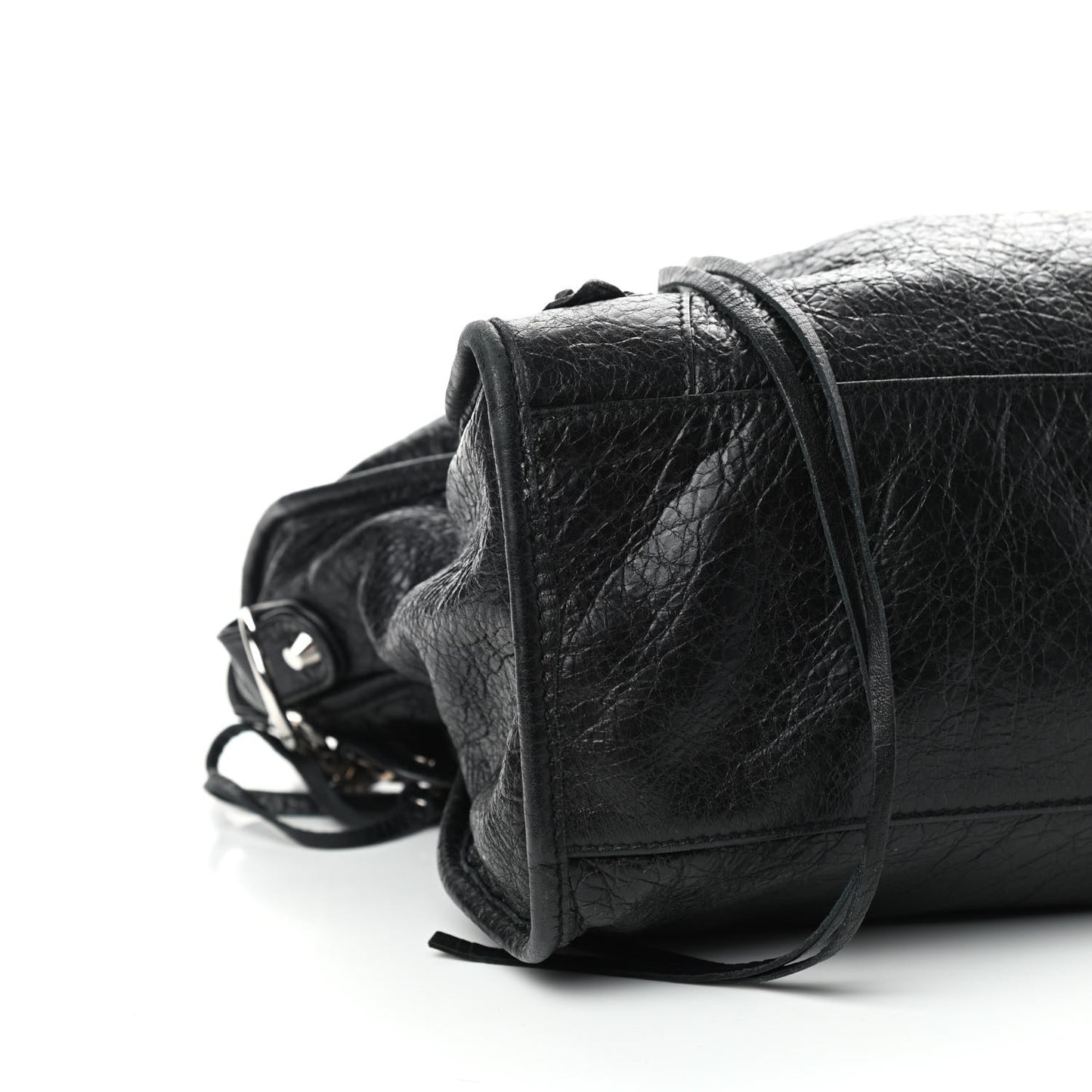 Agneau Classic Silver Hardware City Black