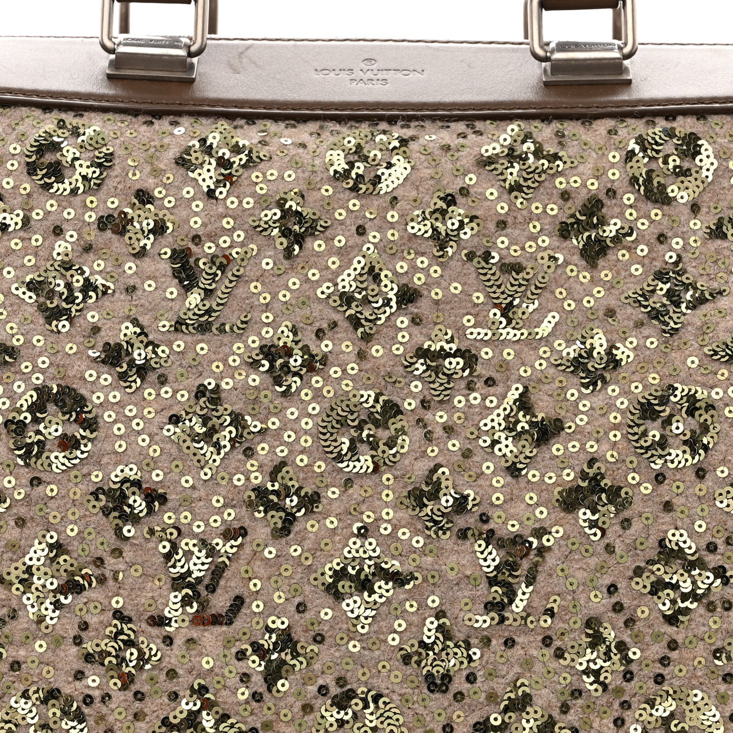Sequin Monogram Sunshine Express Speedy Kaki