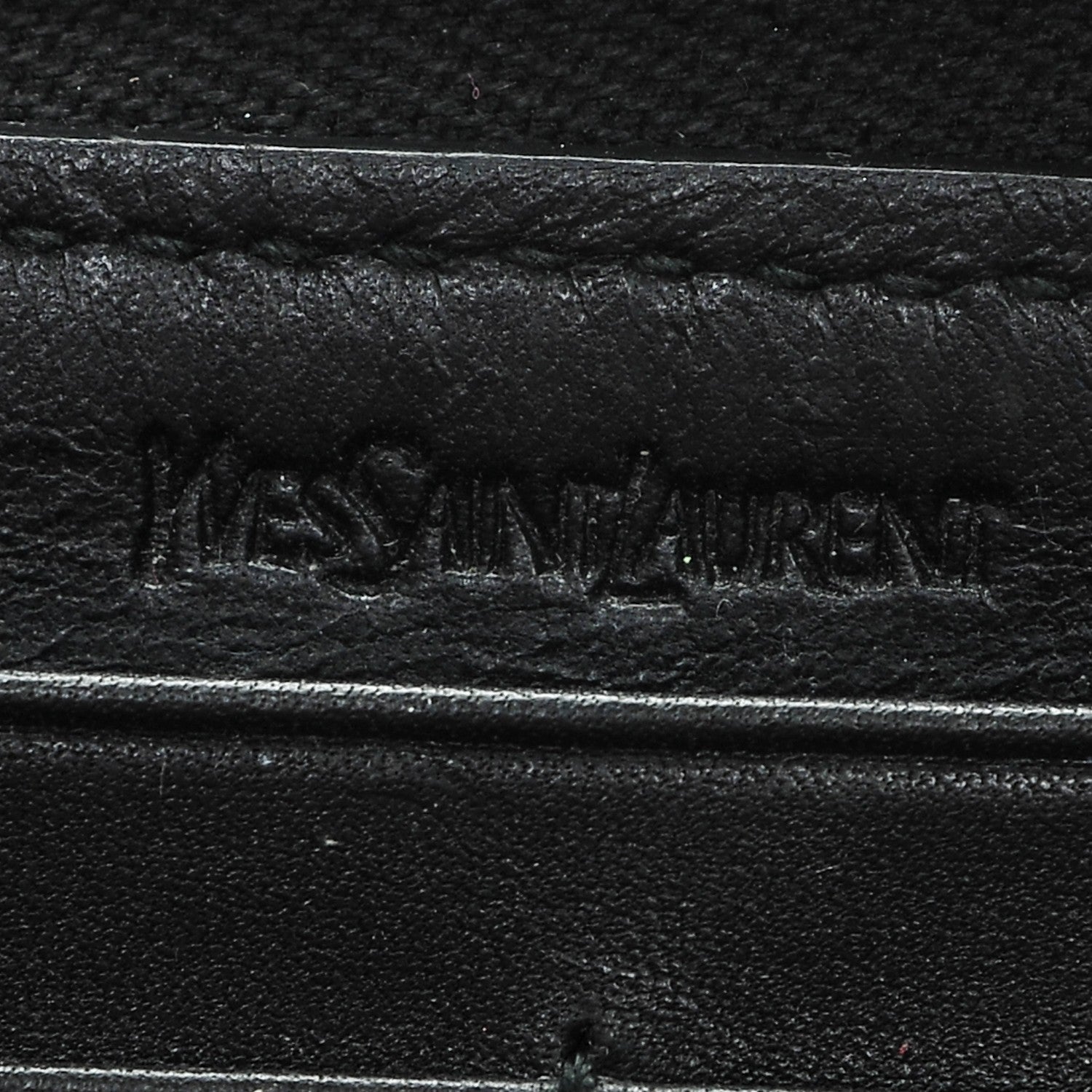 Saint Laurent Patent Belle De Jour Zip Around Wallet Black 6 of 6