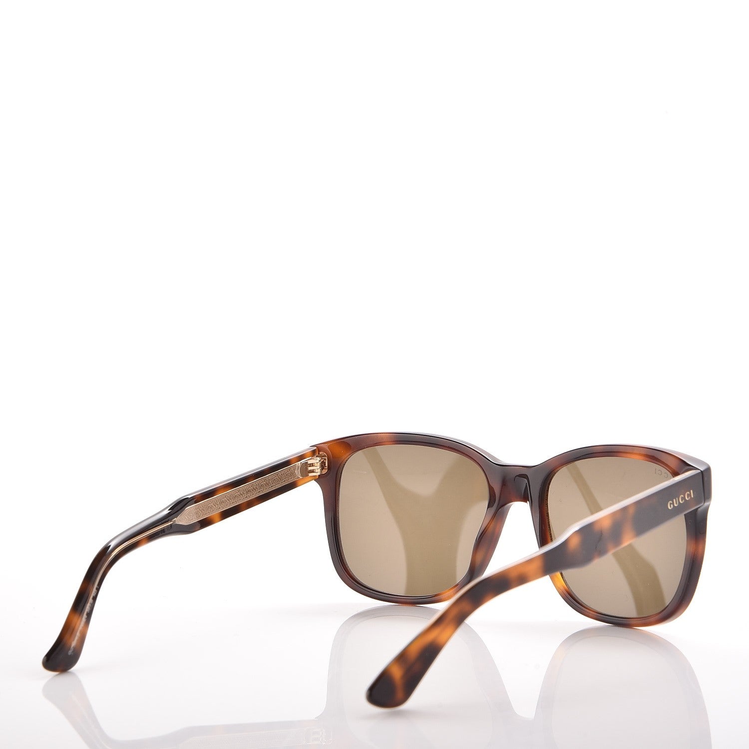 Gucci Rhinestone Acetate Square Sunglasses 3871/S Tortoise 4 of 8