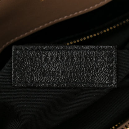 Saint Laurent Suede Y Quilted Monogram Medium Loulou Chain Satchel Taupe 7 of 11