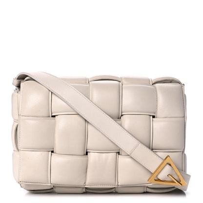 Bottega Veneta Nappa Maxi Intreccio Padded Cassette Crossbody Bag Chalk 1 of 19