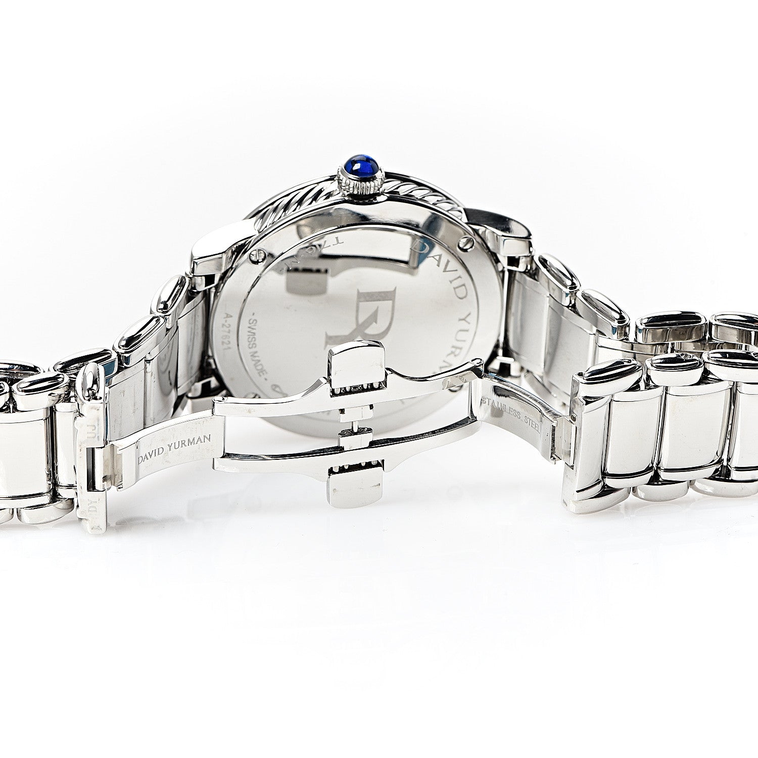 David Yurman Stainless Steel Diamond Mother of Pearl 38mm Classic Quartz Watch 5 of 6