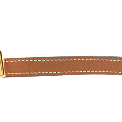 Hermes Epsom Swift 13mm Lucky 15 Belt 80 Black Gold 3 of 5