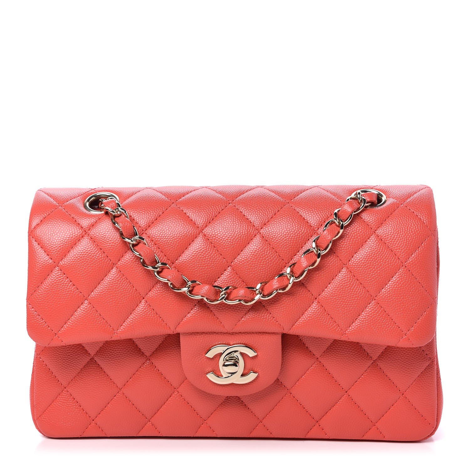 Chanel Caviar Quilted Small Double Flap Red 1 of 10