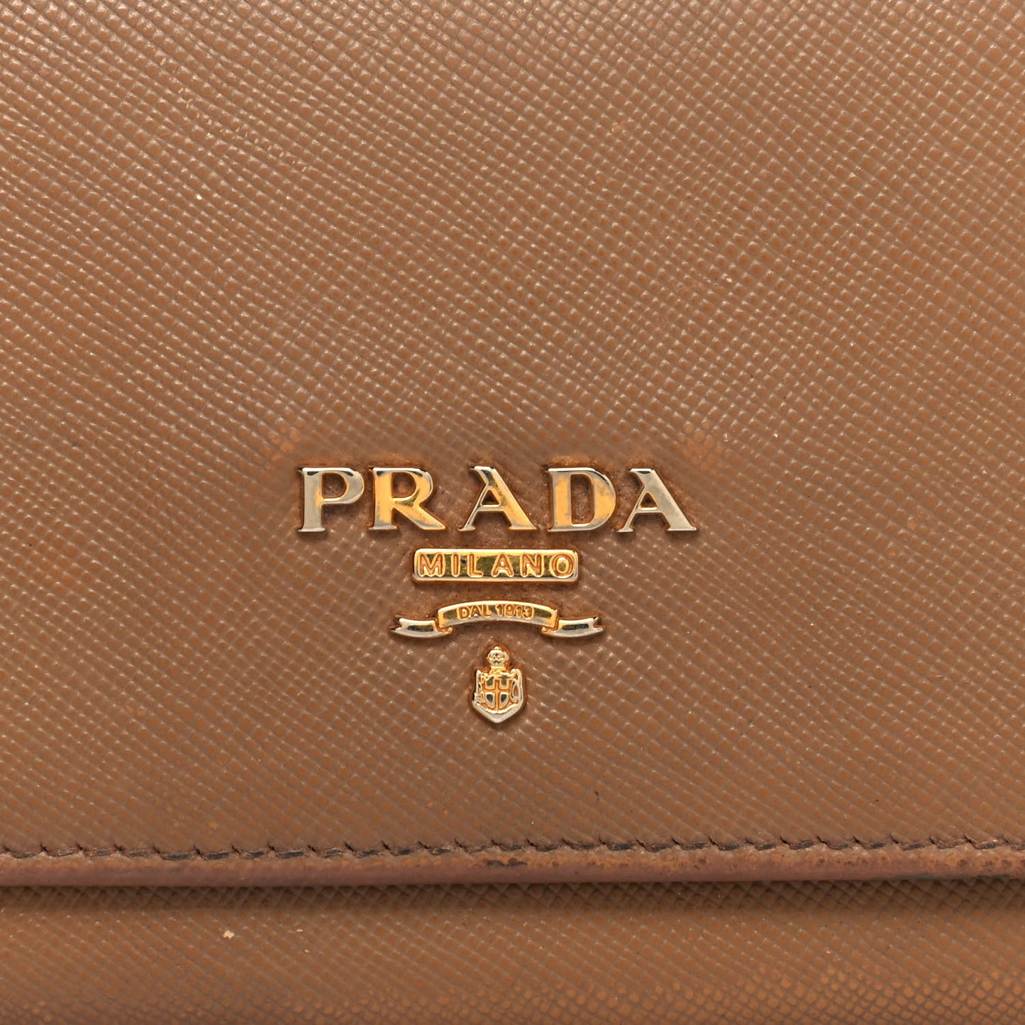 Saffiano Metal Continental Flap Wallet Cammeo