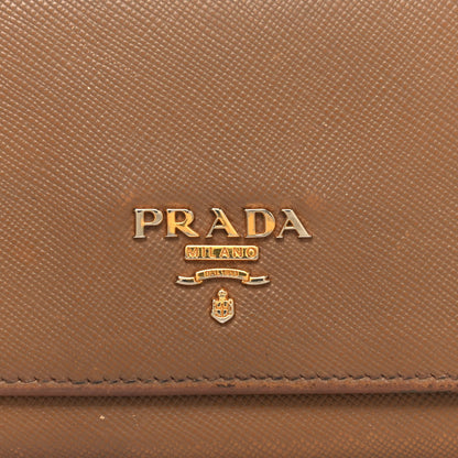 Prada Saffiano Metal Continental Flap Wallet Cammeo 6 of 15