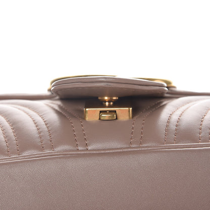 Gucci Calfskin Matelasse Medium GG Marmont Shoulder Bag Porcelain Rose 9 of 9