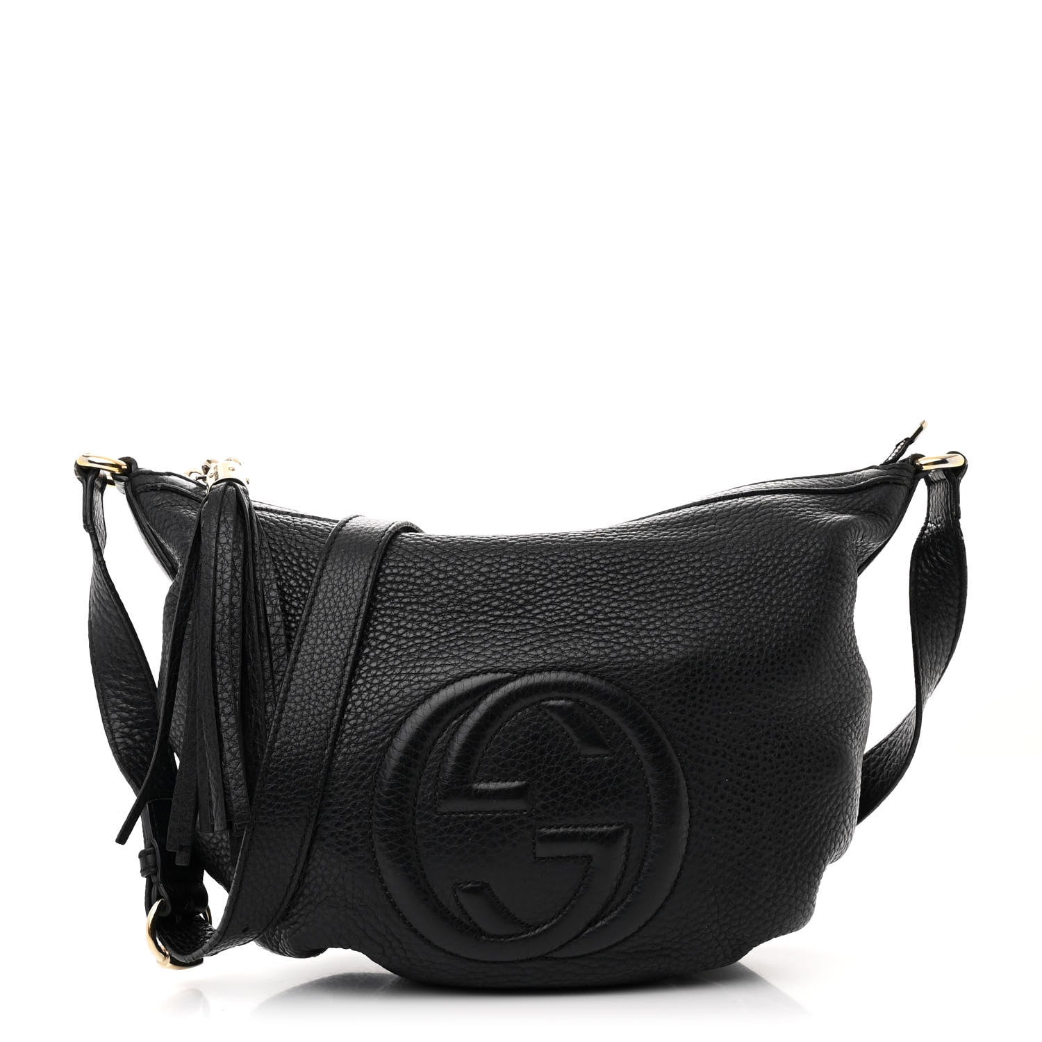 Gucci Pebbled Calfskin Small Soho Hobo Black 1 of 12