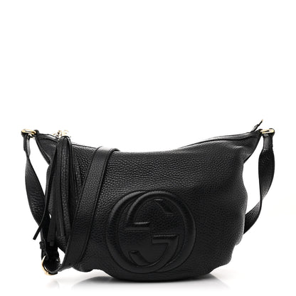 Gucci Pebbled Calfskin Small Soho Hobo Black 1 of 12