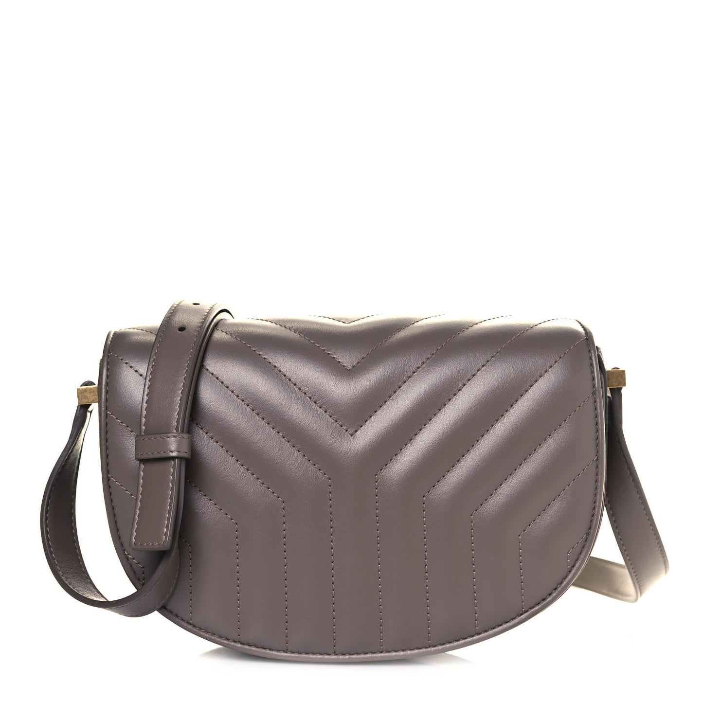 Calfskin Y Quilted Small Joan Satchel Warm Taupe