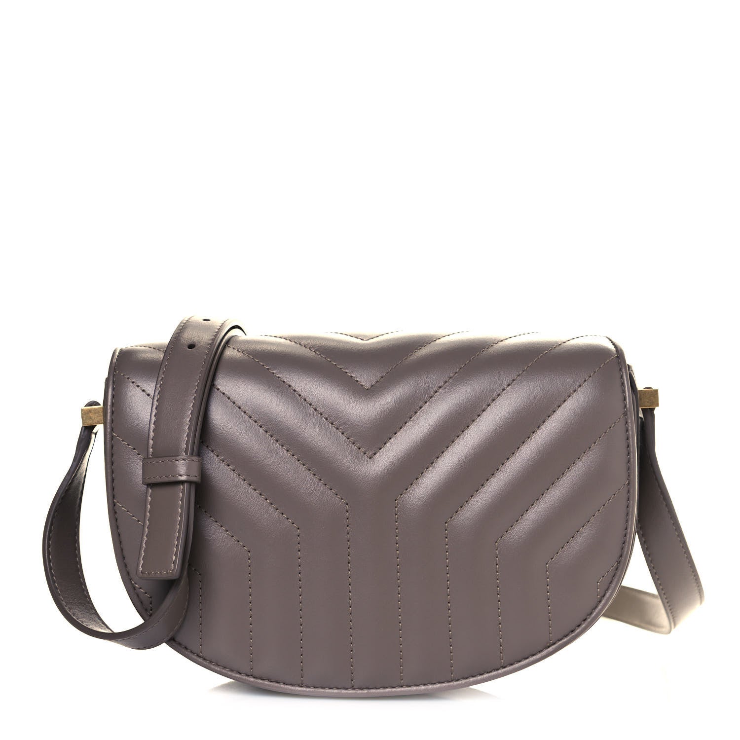 Saint Laurent Calfskin Y Quilted Small Joan Satchel Warm Taupe 1 of 14