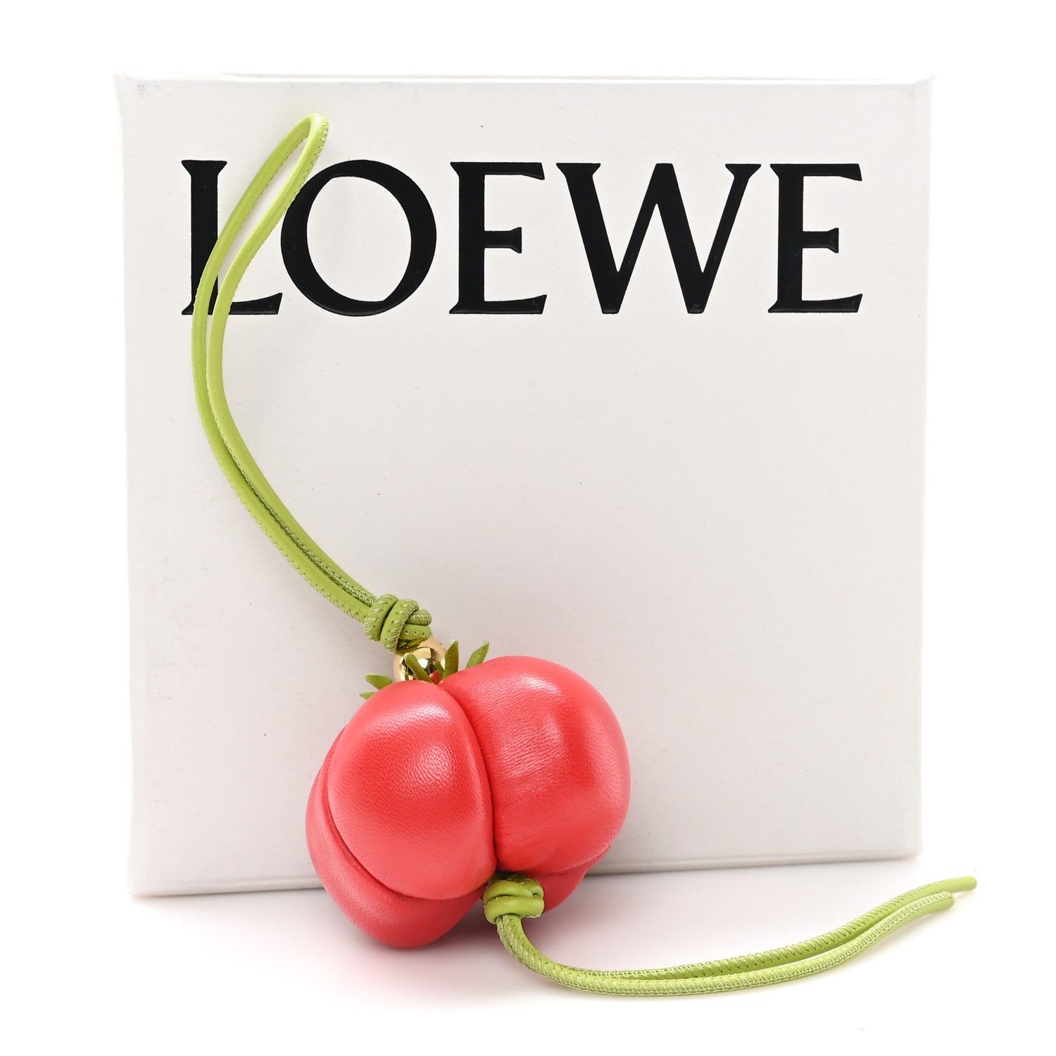 Loewe X PAULA'S IBIZA Calfskin Tomato Bag Charm Red 4 of 4