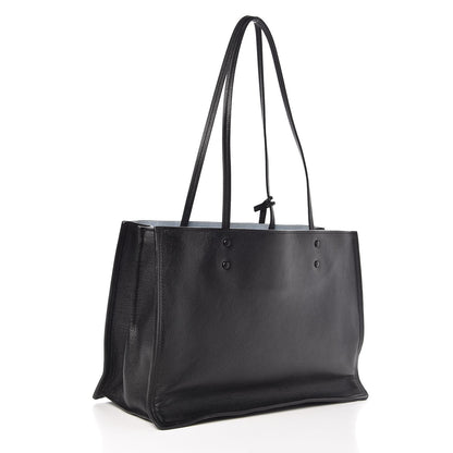 Prada Glace Calf Etiquette Tote Black Astrale 3 of 8