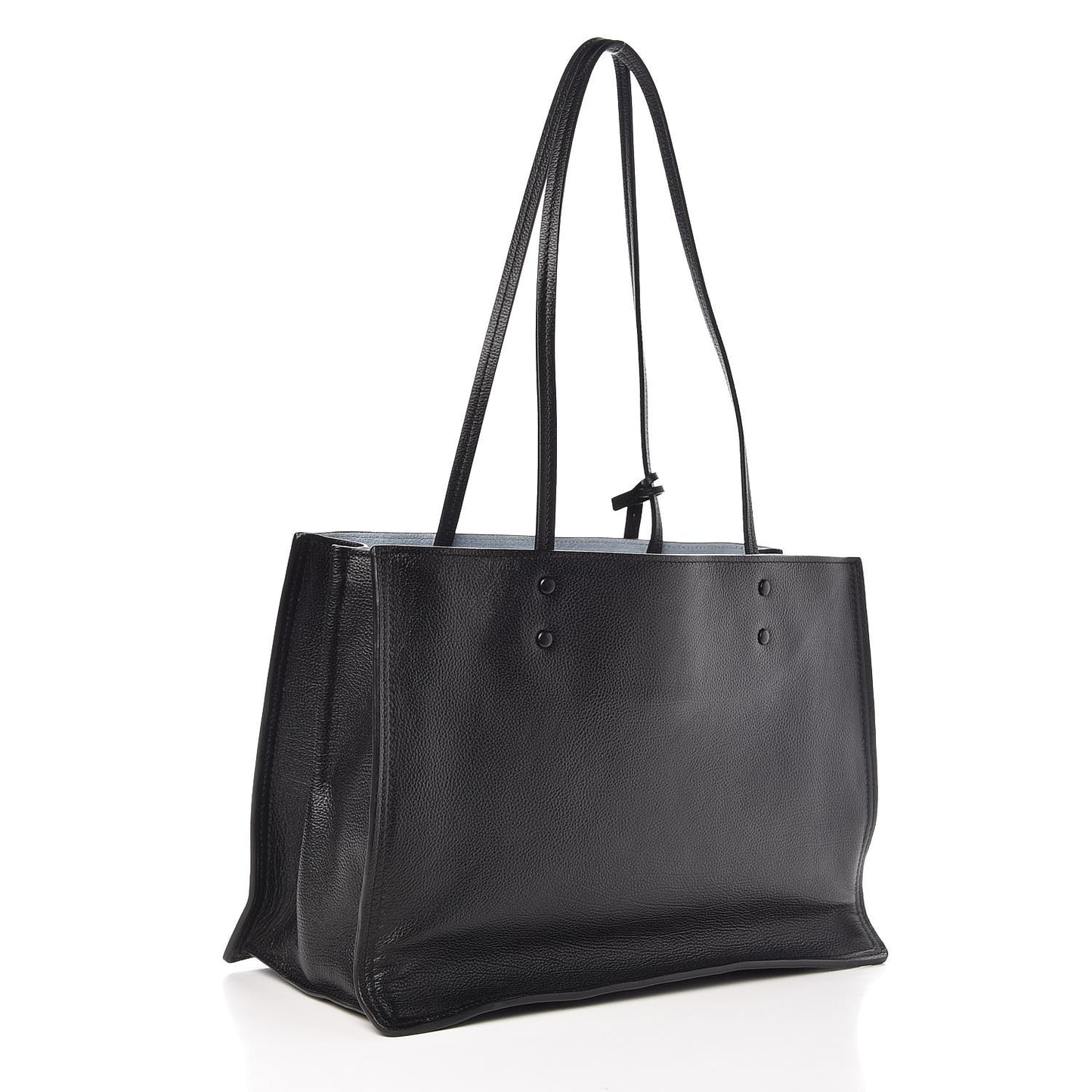 Glace Calf Etiquette Tote Black Astrale