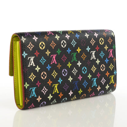 Louis Vuitton Monogram Multicolor Sarah Wallet Black Pistache 3 of 7