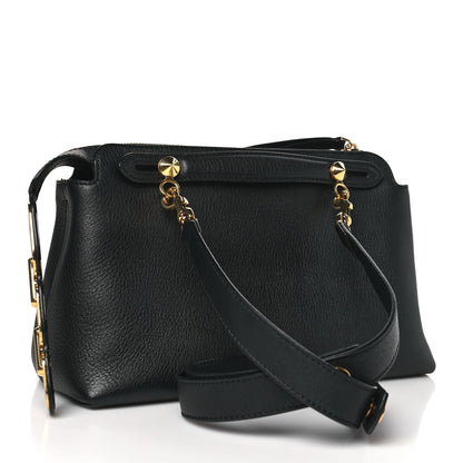 Fendi Vitello Dolce Chain Tail Gold Edition Medium By The Way Boston Bag Black 3 of 10