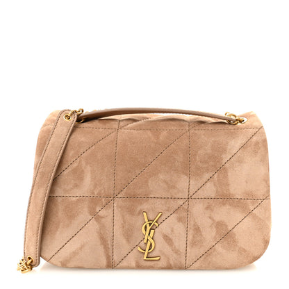 Saint Laurent Suede Matelasse Monogram Mini Jamie 4.3 Whisper Pink 1 of 9