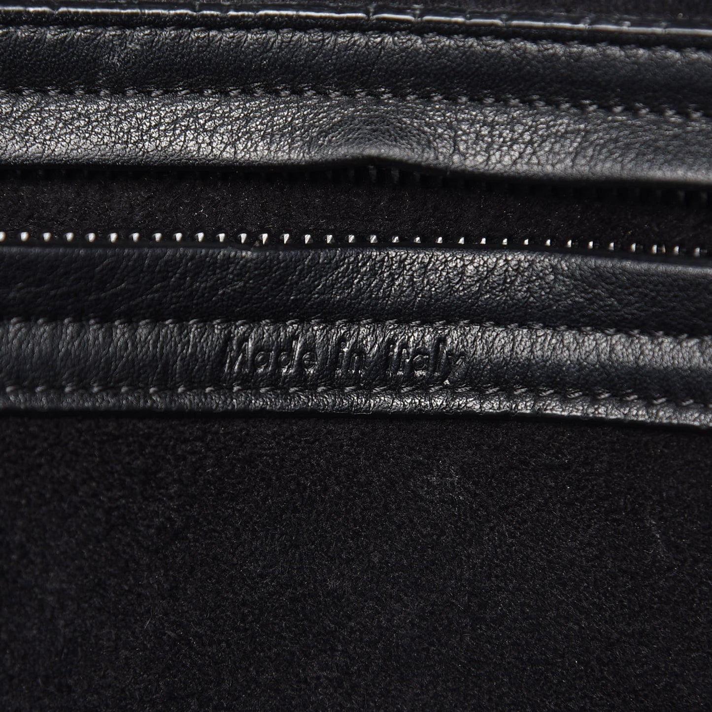 Supple Calfskin Medium Phantom Luggage Black