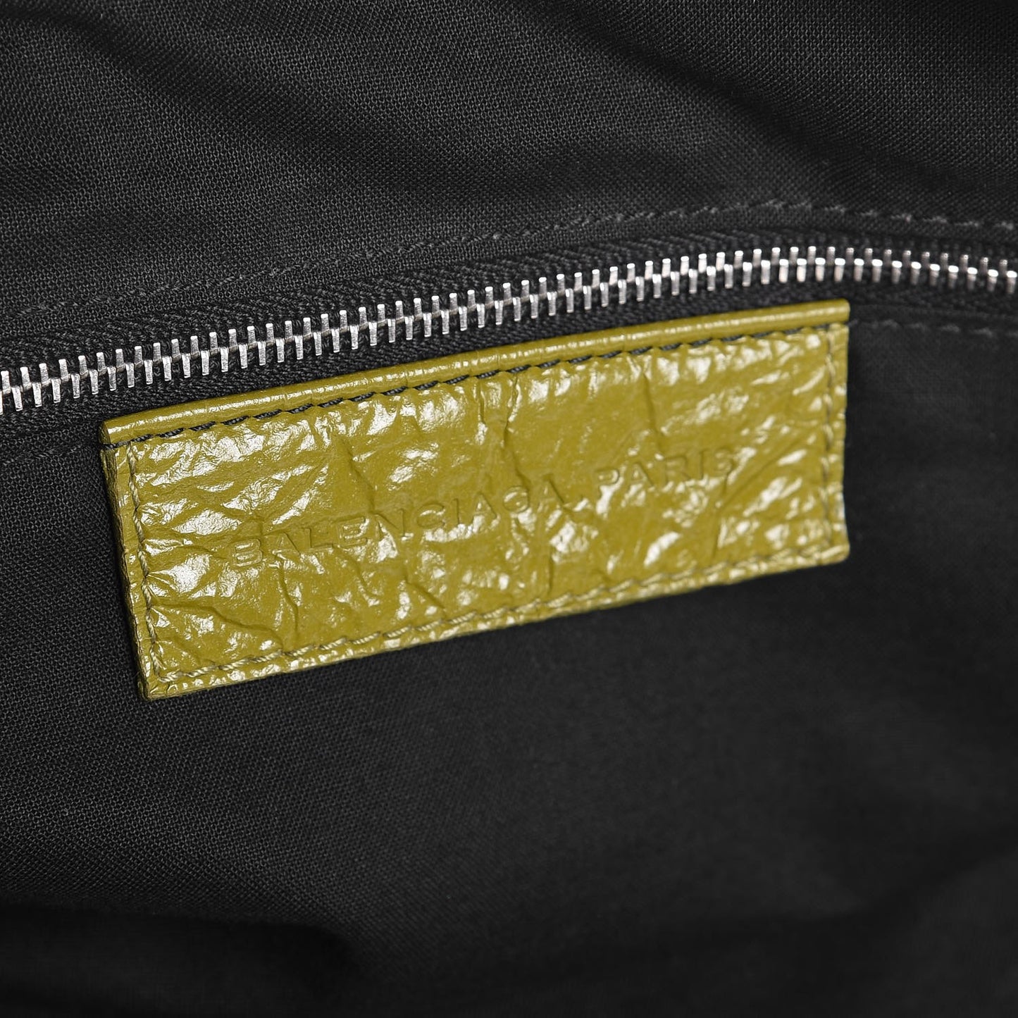 Patent Duffel Green