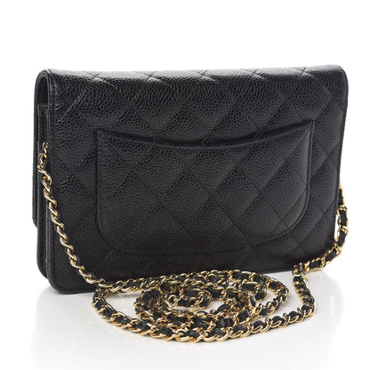 Chanel Caviar Quilted Wallet On Chain WOC Black 3 of 11